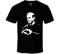 RUIdrSEDFG Alexei Navalny Heart Hands Silhouette Supporter T Shirt Black L