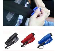 RUIENGCOMM 3 Pieces Car Window Breaker Emergency Keychain Car Escape Tool 2-in-1 Seatbelt Cutter and Window Breaker Seat Belt Cutter and Window Breaker for Land & Underwater Automotive Escape Tool
