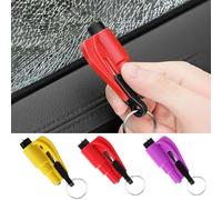 RUIENGCOMM 3 Pieces Car Window Breaker Emergency Keychain Car Escape Tool 2-in-1 Seatbelt Cutter and Window Breaker Seat Belt Cutter and Window Breaker for Land & Underwater Automotive Escape Tool