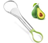 RUIENGCOMM Avocado Separator Stainless Steel Avocado Slicer Avocado Peeler Avocado Kitchen Tool for Avocados but Also Kiwifruit Dragon Fruit Mango Kiwifruit