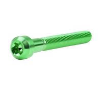 Ruifu M6x10 15 20 25 30 35 40 45 50 60 65 70 80mm Torx T30 Cap Bolt Titanium Gr5 Machine Screw (Green, M6x50mm)