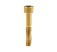 Ruifu M8 Titanium Gr5 Allen Socket Cap Bolt Screw DIN912 for Motorcycle Bicycle 20 25 30 35 40 45 50 60 70mm (Gold, M8x45mm)