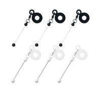 RUIFUU 6 Pcs Beadable Tumbler Straw Charm Adapters,Beaded Cup Blank Bar Compatible with Stanley DIY Beaded Straw Adapters Pendant Ornament, Standard Straws Jewelry Gift Tumbler Accessories Charms