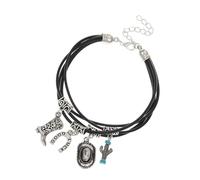 RUIFUU Turquoise Beaded Bracelets, Western Bracelets for Women Bohemian Stackable Boots Bracelets Vintage Country Outfit Accessories, One Size, Alloy Steel, no gemstone