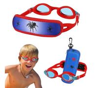 RUIGAO Kids Swim Goggles Age 2-6, Toddler Goggles No Hair Pull, Child Swimming Goggles with Case