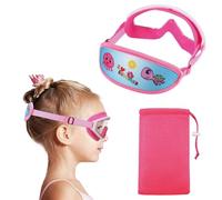 RUIGAO Kids Swim Goggles Age 4-7, Toddler Goggles No Tangle, Child Swimming Mask/Bungee Strap/Soft Band (1PK - Fun Summer)