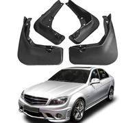 RUIHAHA 4 Pcs Mud Flaps for Mercedes Benz C-Class W204 2008-2014 W205 2015-2019 C200 C260 Mud Flaps Splash Guards Front Rear Fender Wheel Mudguards Styling Body Accessories
