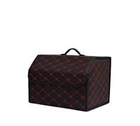RUIHAHA Car Boot Organiser Storage for Ford Mustang Mach-E 2021-2022 2023 2024 Boot Tidy Organiser Trunk Storage Box Multifunctional Bag Accessories,B/Blackred-M