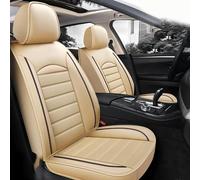 RUIHAHA Car Seat Cover Sets for Renault 9/11 1981-1988 5 Seats Waterproof Leather Front Rear Seat Covers Full Set Cushion Protectors Interior Accessories,Beige Style