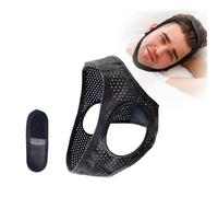 RUIHANXING Adjustable Anti-Snoring Chin Strap for Men and Women, Sleep Chin Strap,Ultra-thin, Breathable, Black