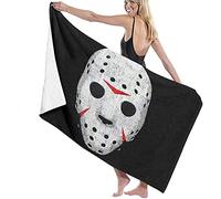 RUiillg Beach Towels Microfiber,Horror Movie Maniac Large Bath Sheet Lightweight Beach Towel Perfect For Family Hotel Travel Swimming Fitness Sports