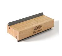 RuiJOTWAT 2-in-1 guitar fret olive wood bevel file 35° and 90° angles, dual-purpose chamfer file (radius 16 inches)