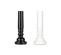 RuiJOTWAT 2 youth trumpet plastic mouthpieces, wind instrument 7C trumpet mouthpieces, 1 black and 1 white
