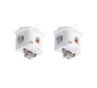RuiJOTWAT 2pcs Motion Plus Adapter Accelerator Grip External Sensor for Wii Remote White