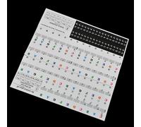 RuiJOTWAT 37/49/54/61/88 Keys Electronic Piano Keyboard Stickers Transparent Music Decal Notes For Beginners