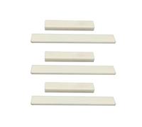 RuiJOTWAT 3PCS Blank & Uncut Guitar Bridge Saddles 80x3x10mm & Nut 52x6x10mm for Acoustic & Classical & Cigar Guitar Part Replacement