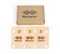 RuiJOTWAT 3PCS Guitar Neck Shims Shim Solid Maple Wooden, Shaped 0.5 Degree