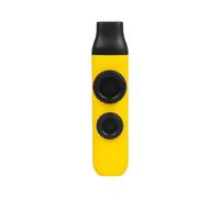 RuiJOTWAT Double membrane kazoo playing ABS zuka flute guitar accompaniment instrument yellow
