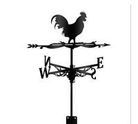 RuiJOTWAT Rooster Weather Vane, House Wind Direction Indicator, For Garden Fence And Shed Metal Outdoor Decorations