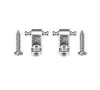 RuiJOTWAT Set of 2 Electric Guitar String Trees Roller Retainer Guides for Fender American Strat Tele ST TL Silver