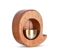 RuiJOTWAT Wooden wind chip shop owner open the doorbell, decorate the wooden door bell refrigerator solid wood bell whale shape