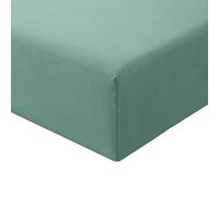 RUIKASI Double Fitted Sheet Deep - Sage Green Bottom Sheet for Double Size Bed with 40cm 16 Inches Extra Deep Sided Pocket, Soft Microfiber Bedsheet Ultra Deep Fit with Mattress