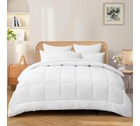 RUIKASI Single Duvet 10.5 Tog - Bed Quilt All Year Round Luxury Hotel Comforter with Corner Tabs Soft Touch Machine Washable 300GSM,135x200cm White