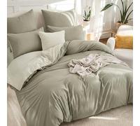 RUIKASI Taupe King Size Duvet Cover Sets Beige - Reversible Taupe Duvet Cover Kingsize Bedding Set with Zip, Soft Brushed Microfibre King Bed Duvet Set Quilt Cover with 2 Pillowcases