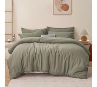 RUIKASI Taupe Super King Duvet Cover Sets Bedding Set - Khaki Duvet Set Superking Bed Set with Zip, Soft Brushed Microfibre Super King Size Quilt Cover with 2 Pillowcases