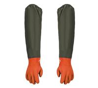 Ruikcoll A Long Section of Safety Work Gloves, Pond Cleaning Gloves, 74 CM (Orange)