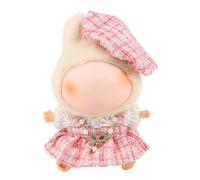 Ruikdly Clothing for 17 cm La Bubu Plush, Mini Plush Dolls Clothing, Cuddly Toy Clothing Outfit Only Clothing Accessories for 17 cm Plush Pullover Hoodie Clothing DIY Children's Gifts (Perfume)