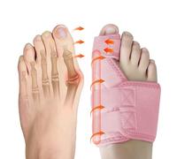 Ruilaibao Bunion Corrector Big Toe Straightener for Women and Men Bunion Splint for Big Toe Pain Relief Bunion Support for Day Night Foot Pain Relief (Pink, right)