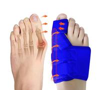 Ruilaibao Bunion Corrector Big Toe Straightener for Women and Men Bunion Splint for Big Toe Pain Relief Bunion Support for Day Night Foot Pain Relief (Royal blue, right)