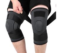 Ruilaibao Plus Size Knee Support for Women Men Extra Large Brace 3xl 4xl 5xl for Obese People Arthritis Meniscus Tear Adjustable Knee Compression Sleeve for Sports Bodybuilding 2 Pack (Black, 3XL)