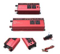 RUILASA Car 3000w power inverter DC 12v to AC 230v car converter 4 USB camp two socket with Crocodile Clip for Battery