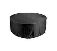 Ruilasago Garden Furniture Round Table Covers Outdoor Shelter Waterproof Windproof Anti-UV Large Circular Patio Set Cover 4 Seater (6 seaters 1.1x2.3M)