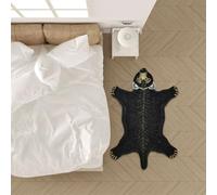RUILBJM 3D Animal Shape Floor Mat, Polar Bear Leopard Print Bedroom Bedside Rug, Soft and Dirt-resistant Non-slip Carpet, Imitation Tiger Pattern Living Room Decorative Mat (Style 3,70x100cm)