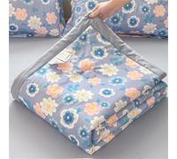 RUILBJM Flower Florals Printing Quilted Bedspreads- Soft Comforter Bed Throw Microfiber Bed Spread- Double King Size Reversible Quilted Throw- for All Season Bedroom Decorative (Color 9, 200x230 cm)