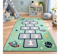 RUILBJM Hopscotch Play Rug Soft Non-Slip Washable Area Rug for Bedroom Playroom Home Decor (COLOR-3,60x90cm)