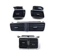 Ruili136 Tao Compatible With VW Passat CC B6 B7 R36 3AD 819 728A 701A 702A Car LHD Chrome Piano Paint Dashboard Air Conditioning Outlet Vent(Matte Black A 4pcs)