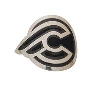 Ruilin Bike Badge Soft Aluminum Alloy Decals Stickers for MTB BMX Folding Bicycle Front Frame Cycling Accessories Emblem Tube DIY (Cin-elli.(black))