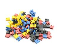 RuiLing 120-Pack 4 Color 30PCS Each Open Top 2.54mm Standard Computer Jumper Caps Shunts Short Circuit Cap