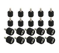 RuiLing 20pcs 6#-326 PC Case Thumb Screws Phillips Head Toolless Adjustment Hand-Tighten Computer Screw Black