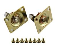 RuiLing 2PCS Square Jack Output Plate Guitar Bass Jack Socket for Electric Guitar Parts and Accessories Gold