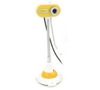 Ruilogod 1.3M Pixels USB 2.0 Mic LED PC Desktop Webcam Sucker Base Yellow White (id: 108 68a a61 d6d ab6 (id: 108 68a a61 d6d ab6