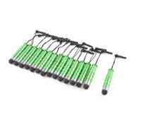 Ruilogod 15 Pcs Anti Dust Capacitive Touch Screen Stylus Pen Green for Phone Tablet PC (id: 80c b64 350 977 e7e (id: 80c b64 350 977 e7e
