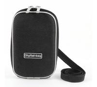 Ruilogod Black White Inner Elastic Belt Design Zippered Digital Camera Case (id: 263 656 283 35b 2ee (id: 263 656 283 35b 2ee