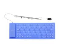 Ruilogod Blue 85 Keys Roll up Silicone Folding USB Flexible Keyboard for Notebook Laptop (id: dc5 03a 0c4 f7e 54f (id: dc5 03a 0c4 f7e 54f