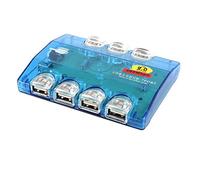 Ruilogod Coloful LED Light 7-Port USB 2.0 Hub Clear Green for Laptop Notebook (id: 0a9 f32 7a9 3f5 692 (id: 0a9 f32 7a9 3f5 692