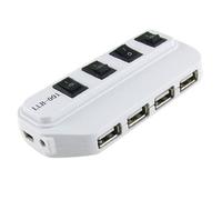 Ruilogod Computer Laptop On/Off Switch High Speed USB 2.0 4 Port Hub (id: fc7 1d5 2c8 3db b75 (id: fc7 1d5 2c8 3db b75